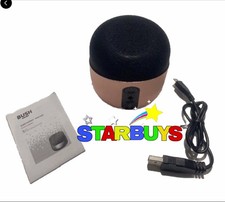 Bush Wireless Bluetooth Portable Speaker in Black/Rose Gold With USB Lead