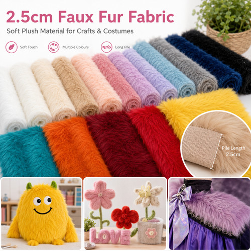 Fur fabric long - long, pile