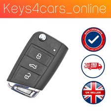 3 button flip key case shell