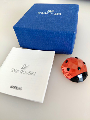 Swarovski crystal ladybird - crystal,