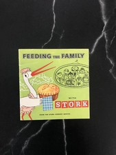 Vintage Stork Feeding The