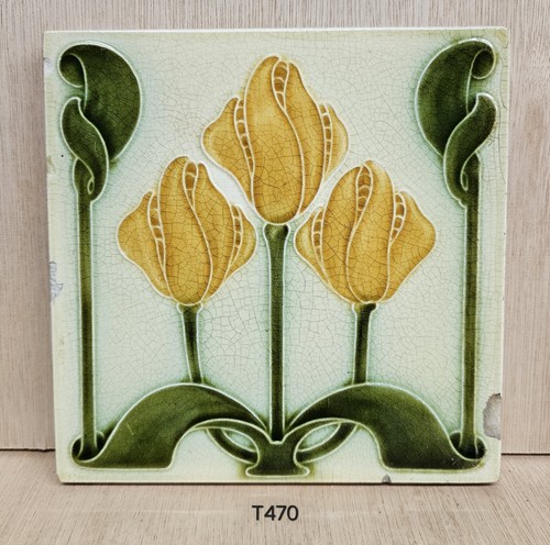 Antique inch fireplace tile - antique,