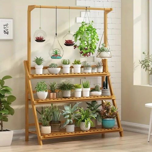 Wood ladder plant - 3, tier