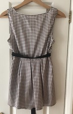 Zara Retro Satin Women’s Dress Size Small Red/White Printed Geometric Mini Short