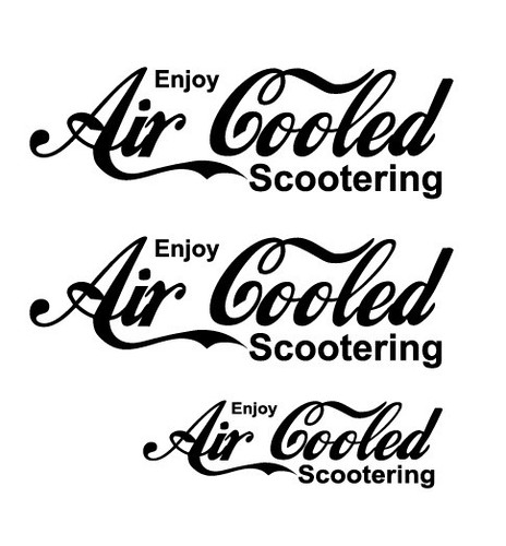 Air cooled sticker - decals, to