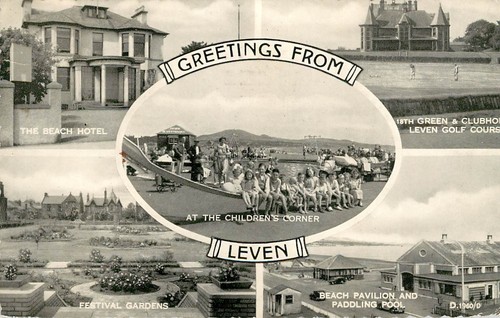 Leven fife postcard - fife,