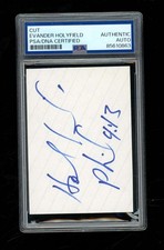 Evander Holyfield Signed Cut