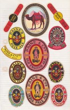 Paine & Co. Ltd. John Bull Brewery, St. Neots, Cambridgeshire. 12 Beer Labels.