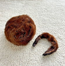 Vintage Real Fur Hat and