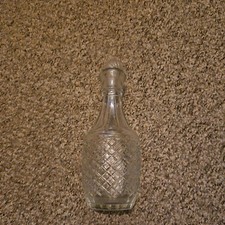 Vinegar Bottle - Clear - Glass