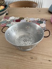 Vintage Colander Metal Twin