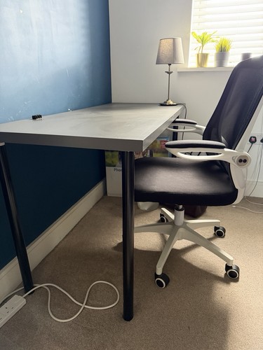 Ikea lagkapten desk grey with - ikea,