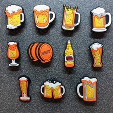 Drink Shoe Charms Croc Clogs - Lager - Beer - Keg - Alcohol - Bottle