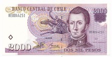 CHILE 2000 Pesos 1999 P. 158