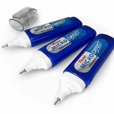 Pentel Micro Correct Correction Pen 12ml ZL31 Pack of 3