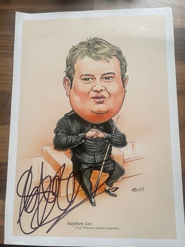 Snooker signed stephen lee - signed,