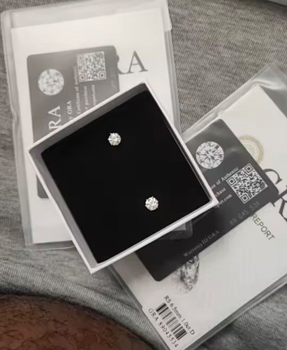 Carat moissanite earrings - 1,