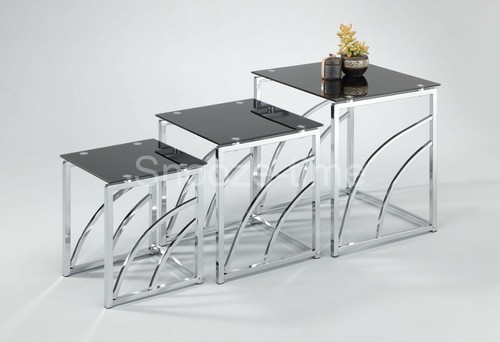 Glass nest tables modern - nest,