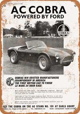 METAL SIGN - 1964 AC Cobra