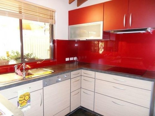 Acrylic kitchen upstand - kitchen,