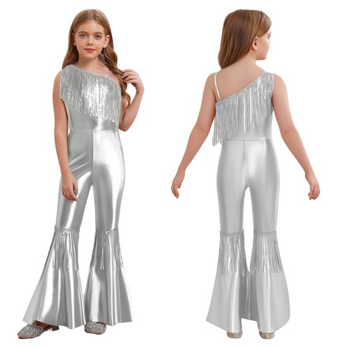 Girls sparkly jumpsuit - uk,