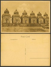 India Brit. Old Postcard HINDU TEMPLE Calcutta Shiva Temples Shiv Mandir Khardah