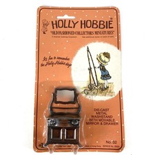 Vtg 1970s Holly Hobbie Old Fashioned Collectors Miniature Die Cast WASH STAND