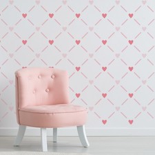 Heart Lattice Pattern Wall