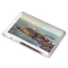FRIDGE MAGNET - Vintage Wales - South Stack Lighthouse, Holyhead (bc)