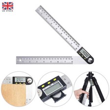 Digital LCD Angle Finder 360 Degree Ruler Measure Gauge Tools Stainless Steel UK