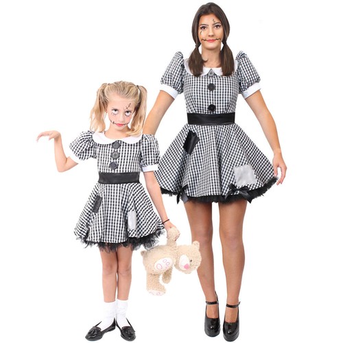 Broken doll costume adult - doll,