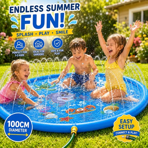 Kids splash pad sprinkler play - pad,