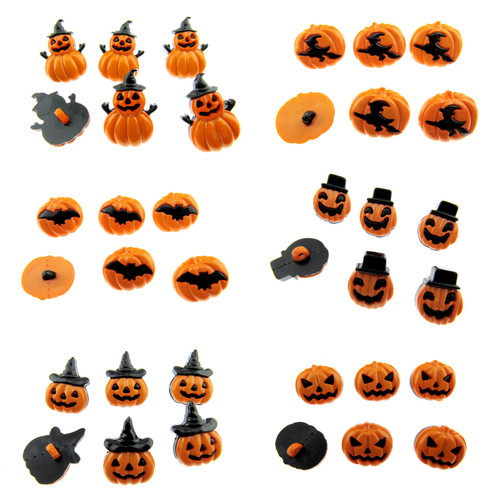 Halloween buttons pumpkin - halloween,