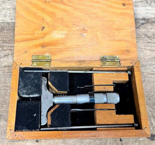 Vintage cased engineers depth - cased,