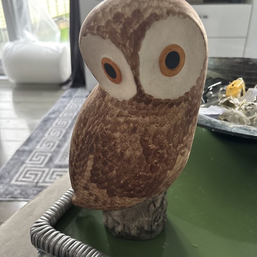 084 vintage ceramic barn owl - vintage,