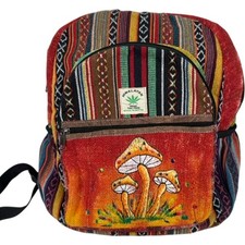 Himalayan Funky Threads Backpack Bag Rucksack Bohemian Nepal Hippie Mushroom