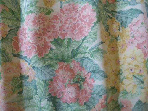Vintage homemade curtains - curtains, 52"l