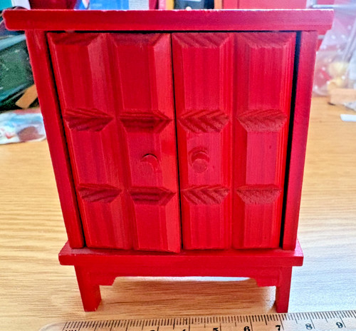 Doll house furniture red