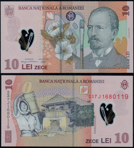Romania lei 2018 - romania, 10