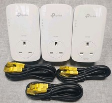 3 x TP-Link TL-PA8010P V4.0 Gigabit Powerline Adapters 1300AV & Cat5e Ethernet