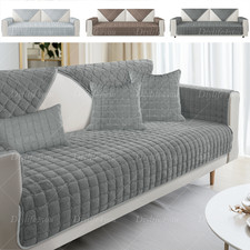 Non*slip Soft Plush Sofa Seat Cover Universal Settee Mat Sofa Lounge Couch Towel