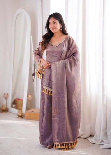 Heavy raw silk - silk, salwar