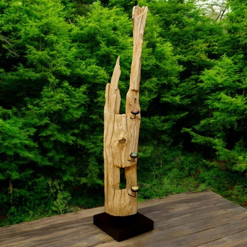 Candle holder driftwood - holder,