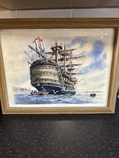 HMS VICTORY AT ANCHOR
