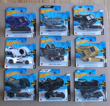 POSTFREE UK - Hot Wheels 9 Different BATMAN Batmobiles Carded - POSTFREE UK
