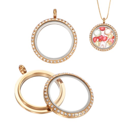 2pcs memory locket charm 23mm - charm,