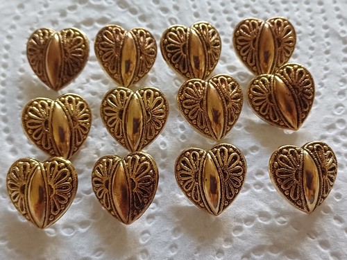 15mm gold vintage style - x,