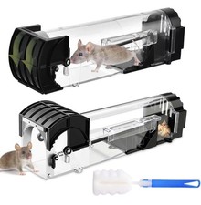 Mouse Traps Indoors, Live Traps, Sensitive Effective & Easy Use.2 Pack Humane-CW