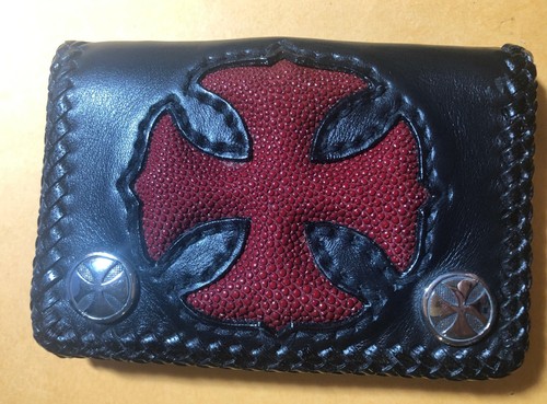 Short black cowhide leather - cowhide,