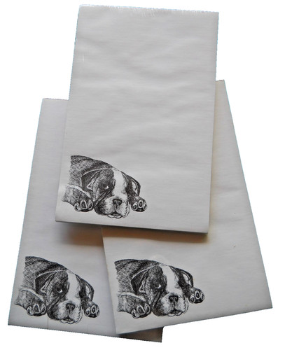 Boxer puppy dog notepad - boxer,